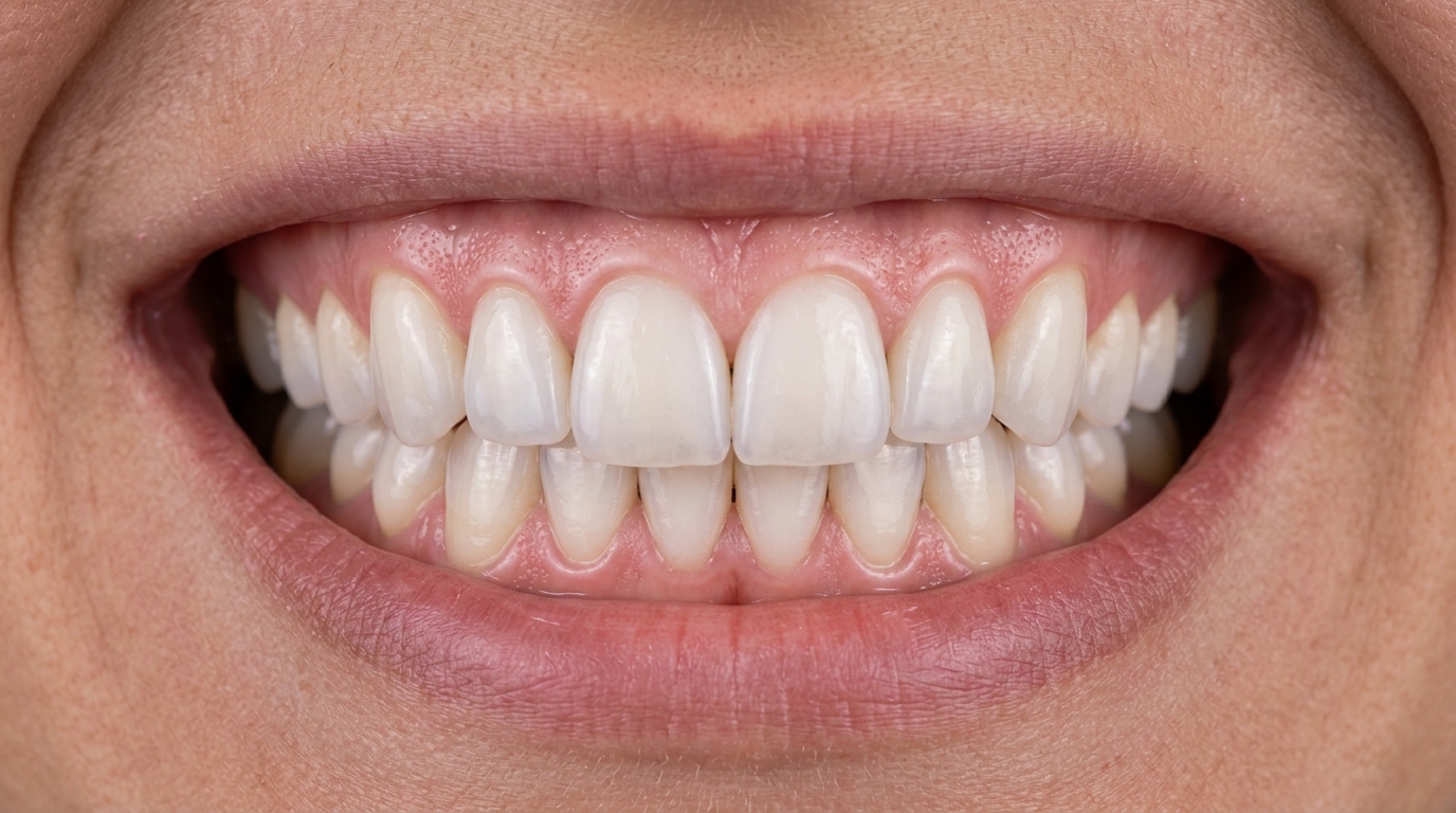 Sonrisa perfecta después de carillas y diseño